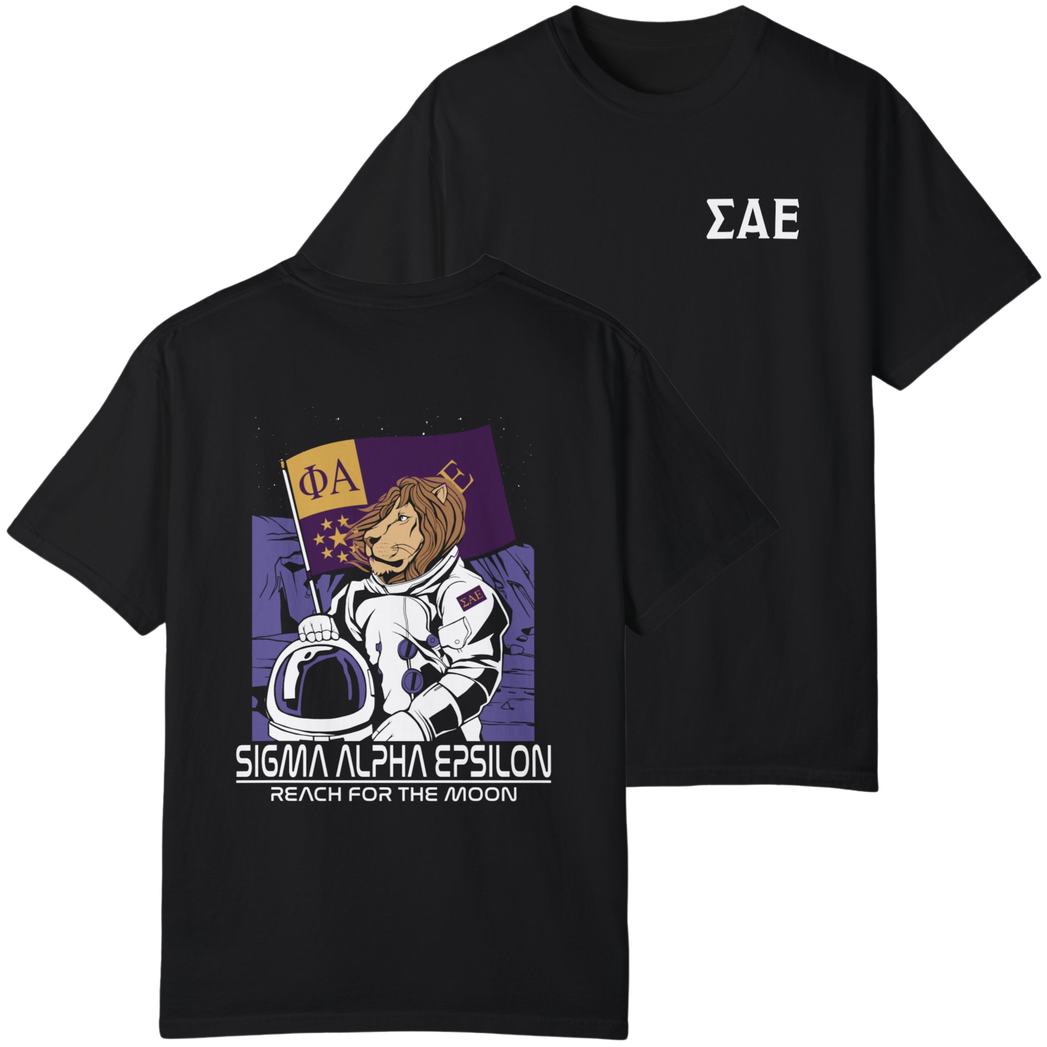 Sigma Alpha Epsilon | Space Lion Graphic T-Shirt