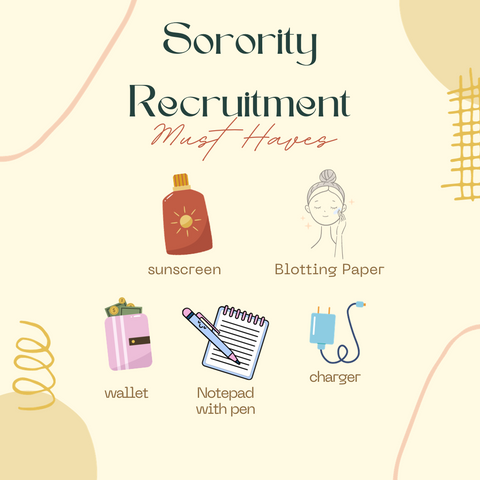 Must-Haves for Sorority Recruitment