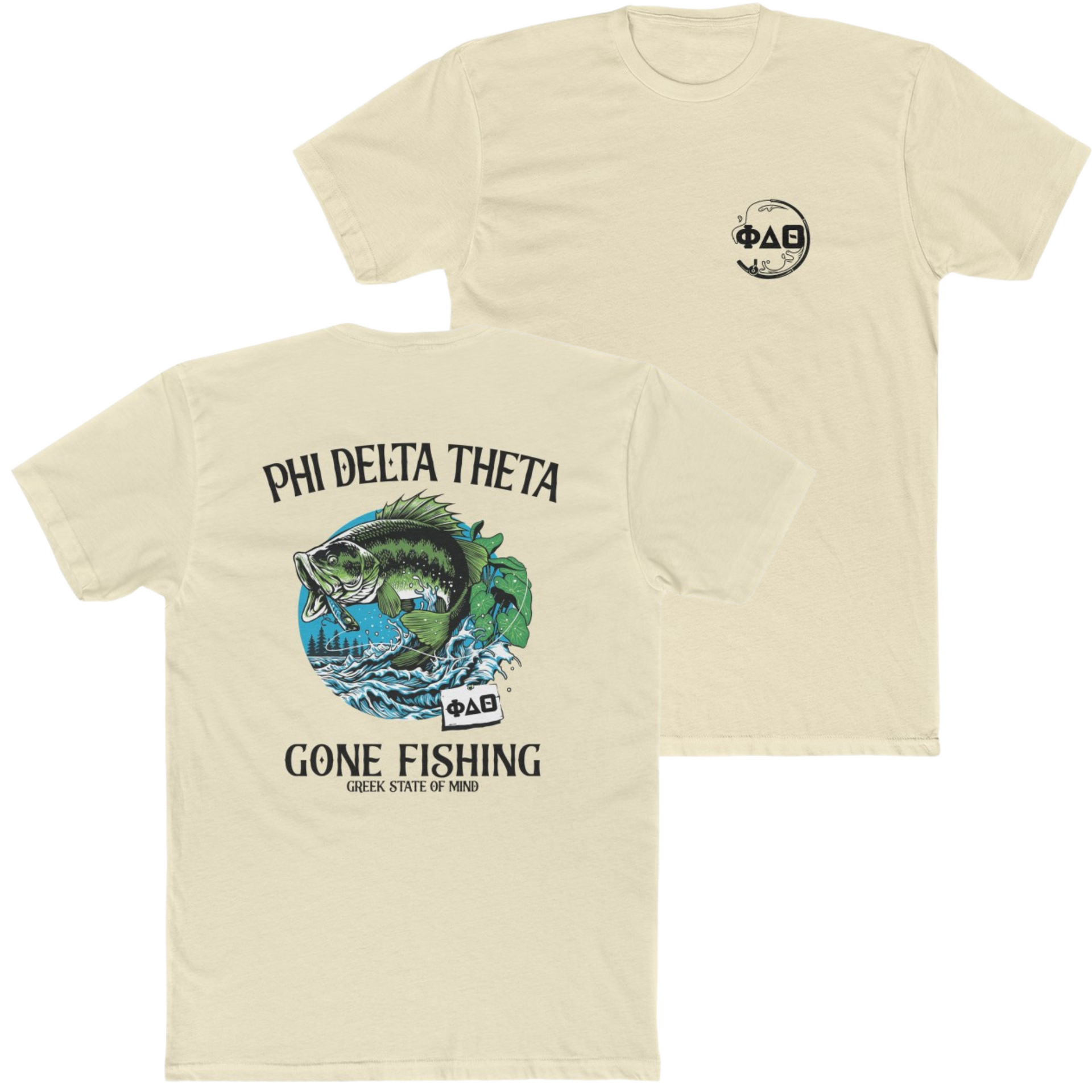 en kreditor Idol Kæmpe stor Phi Delta Theta Graphic T-Shirt | Gone Fishing
