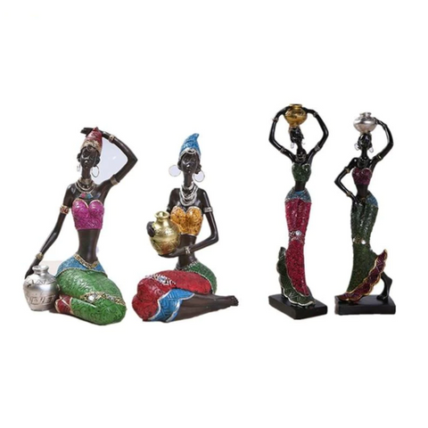 African Beauty Figurines - Exotic
