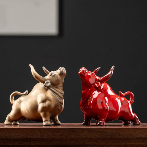 Ceramic Bull Figurines - Ceramic Art