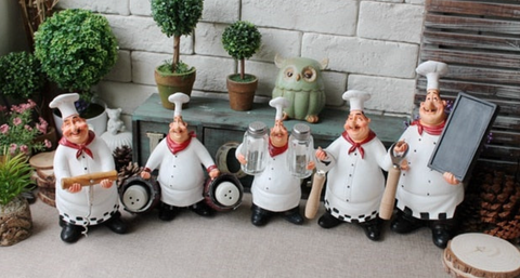Chef Figurines - Kitchen-themed Statues