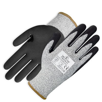 Gorilla Grip A5 Cut Protection Filet Gloves, No Slip Polymer Grip, Grey,  Size XXL, Model# 25894-26 