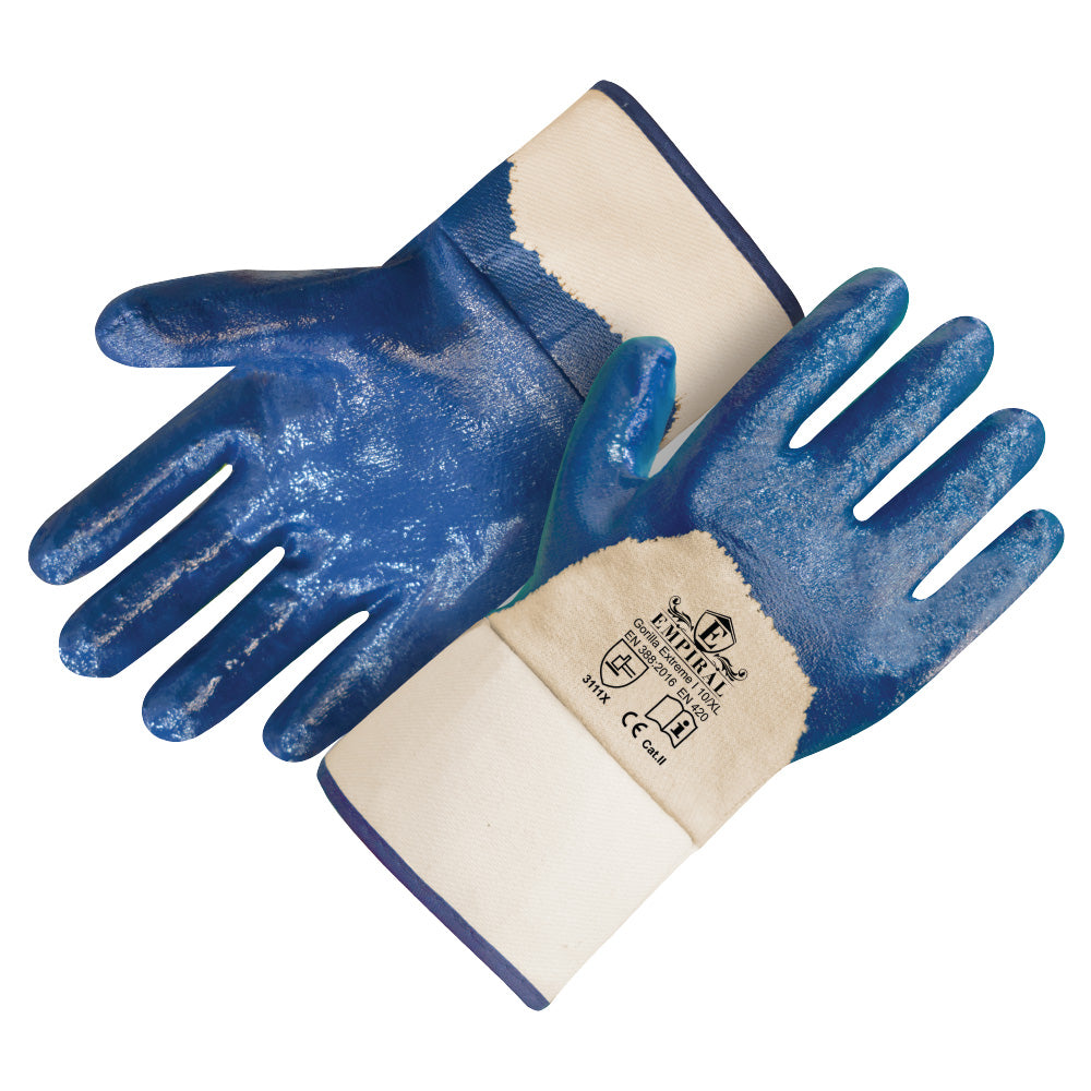 Empiral M143720102 Gorilla Extreme II Nitrile Gloves Medium - Fire