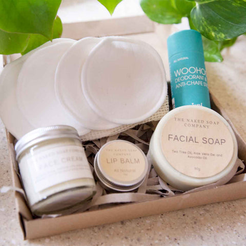 Monthly Eco-Box with a Purpose. Gift box with 5 sustainable products.