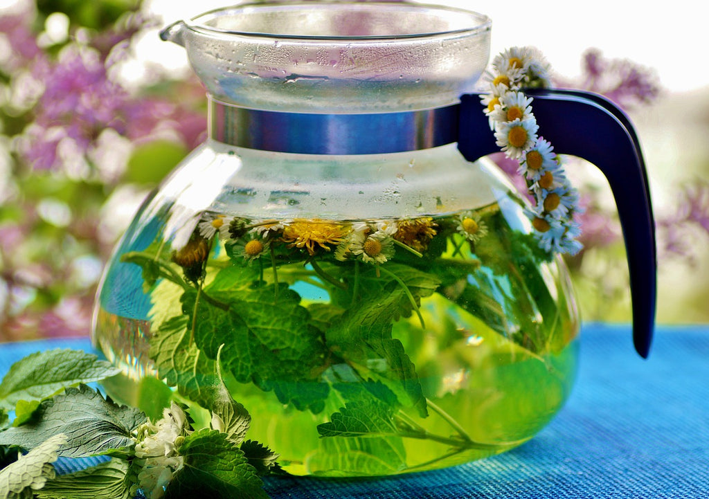 Chamomile mint herbal tea - Tisana menta e camomilla