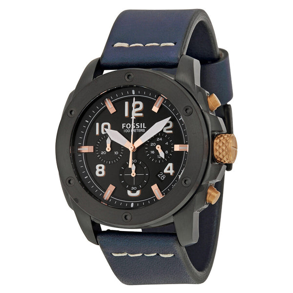 Reloj Boston azul marino con cronógrafo y correa de acero inoxidable -  Relojes para hombre - Novedades 2024