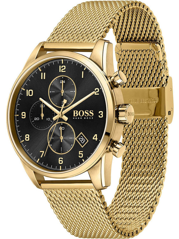 Hugo Boss Admiral Gold Chronograph Men's Watch 1513906 – Watches of America