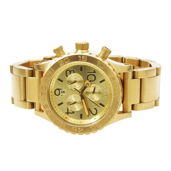 Nixon 48-20 Chrono Gold Tone Dial Men's Watch A486-502 – Watches 