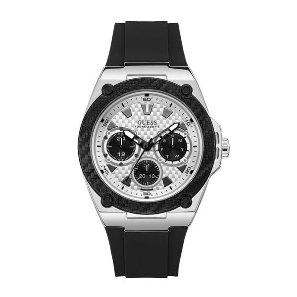 Guess Legacy Quartz Black Dial Watches – Men\'s W1049G5 America Watch of