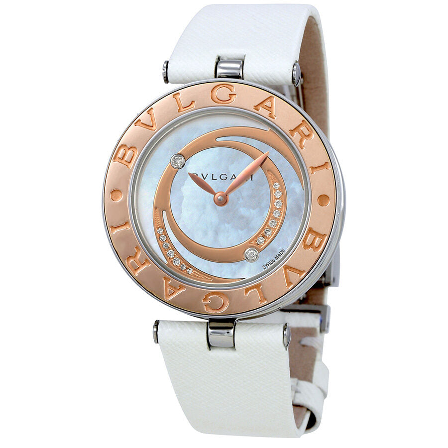 Bvlgari B Zero1 Mother Of Pearl Diamond Dial Ladies Watch 1021 Watches Of America