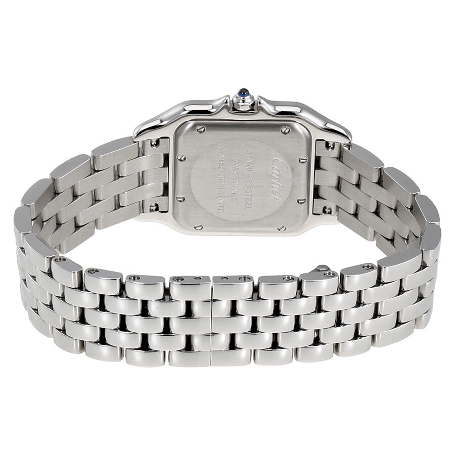 cartier silver panthere watch