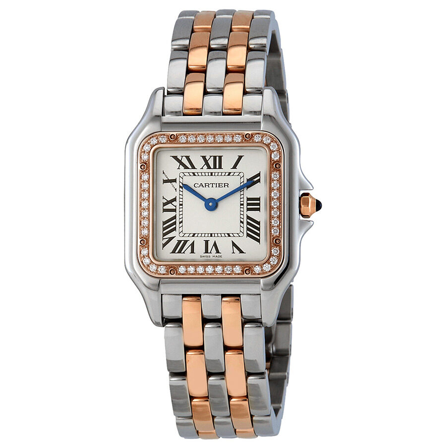 cartier panthere stainless steel ladies watch