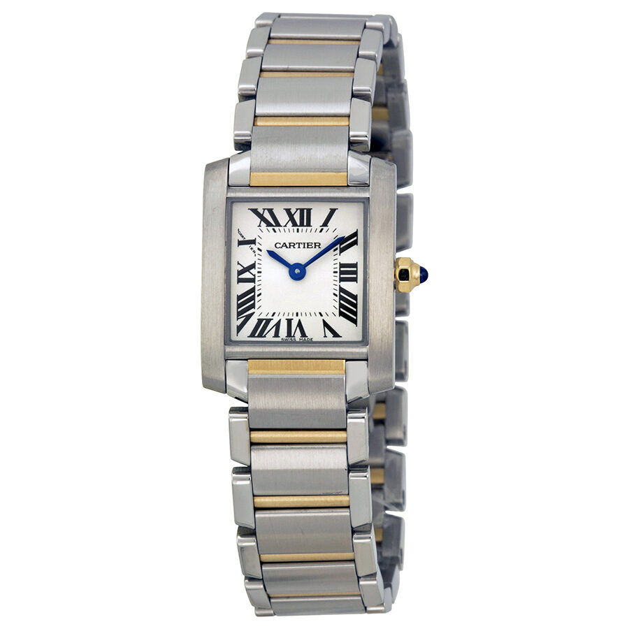 cartier stainless steel ladies watch