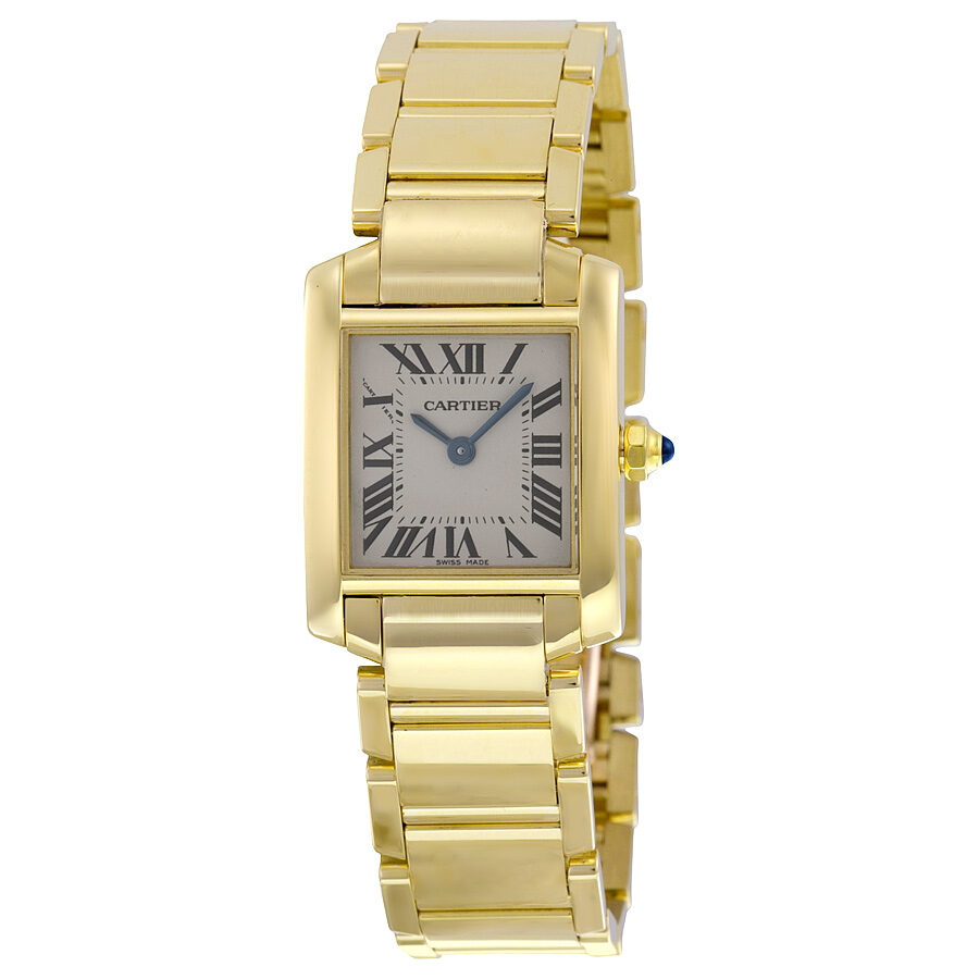 cartier tank francaise 18kt yellow gold ladies watch