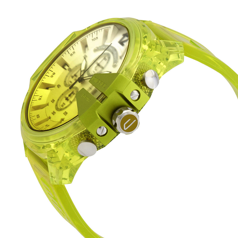 Diesel Mega Chief Chronograph Quartz Yellow Dial Men's Watch #DZ4532 - Watches of America #2