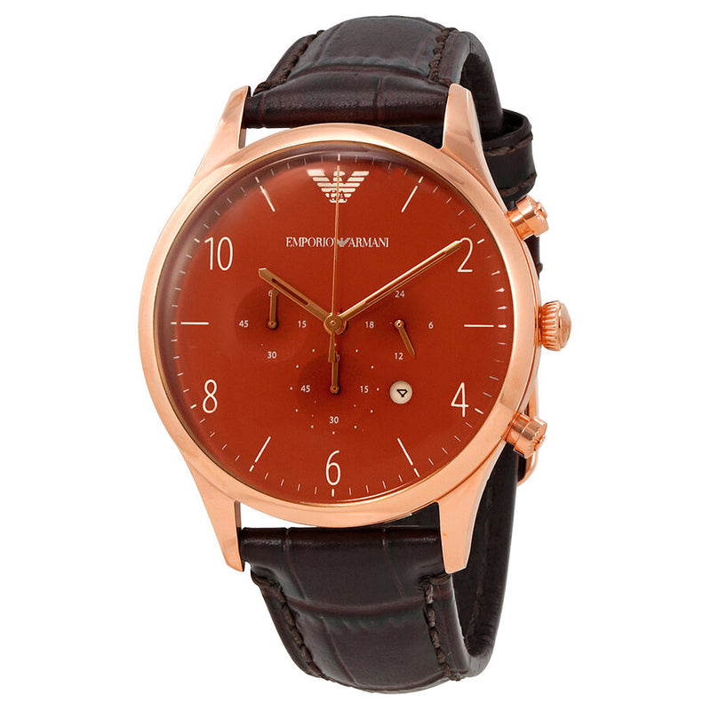het spoor methodologie gracht Emporio Armani Classic Chronograph Burgundy Dial Men's Watch AR1890 –  Watches of America