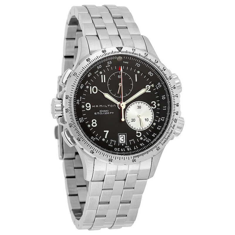 Hamilton Khaki ETO Black Dial Stainless Steel Men's Watch