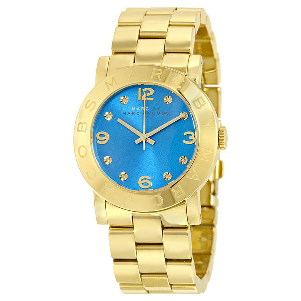Marc By Marc Jacobs Amy Dinky White Dial Gold-tone Stainless Steel