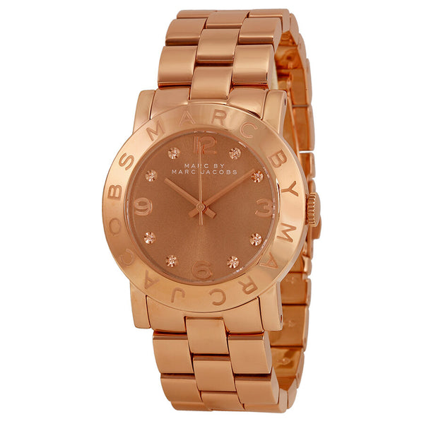 Marc By Marc Jacobs Amy Texter Rose Dial Rose Gold-tone Ladies