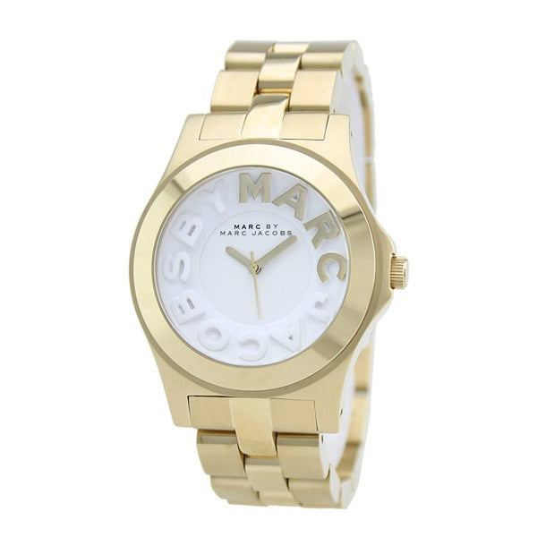 Marc By Marc Jacobs Rivera White Dial Rose Gold Ion-plated Unisex 