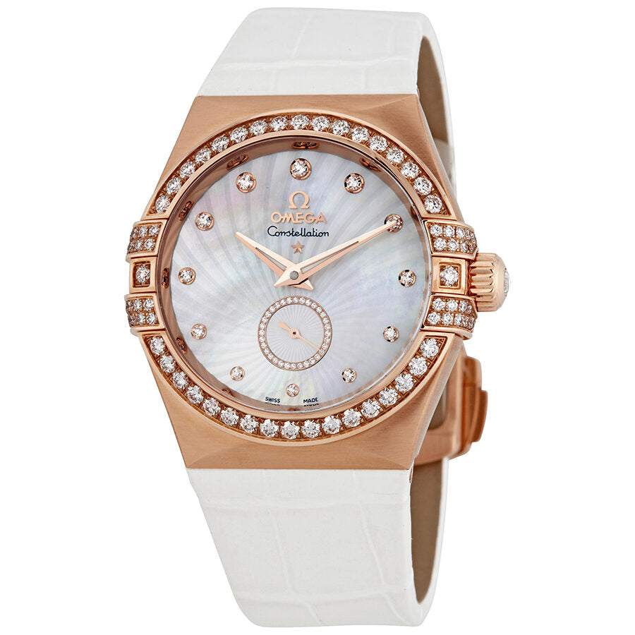 omega constellation mother of pearl diamond