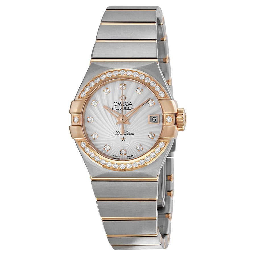 omega mother of pearl ladies watch