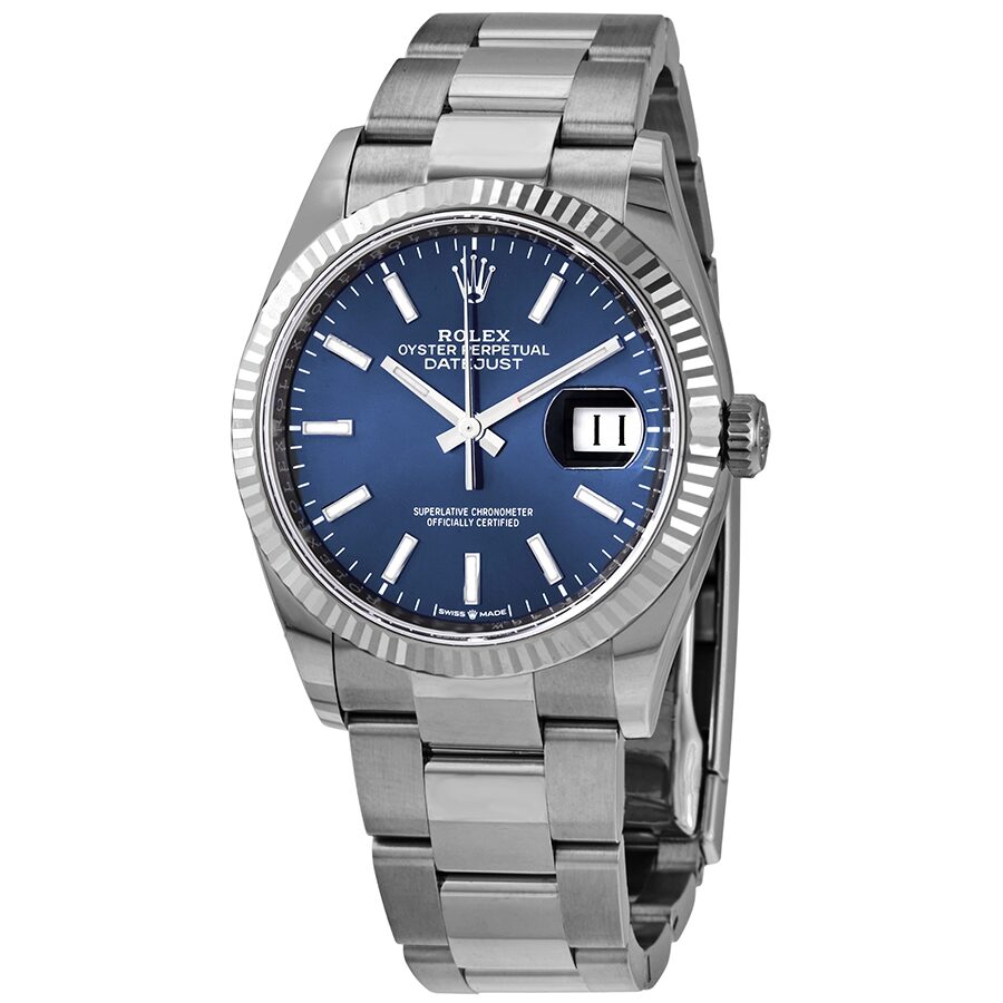 rolex datejust 36 blue dial