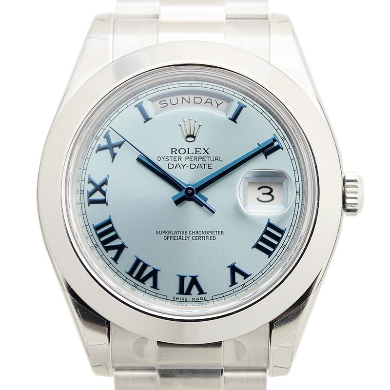 rolex president ice blue