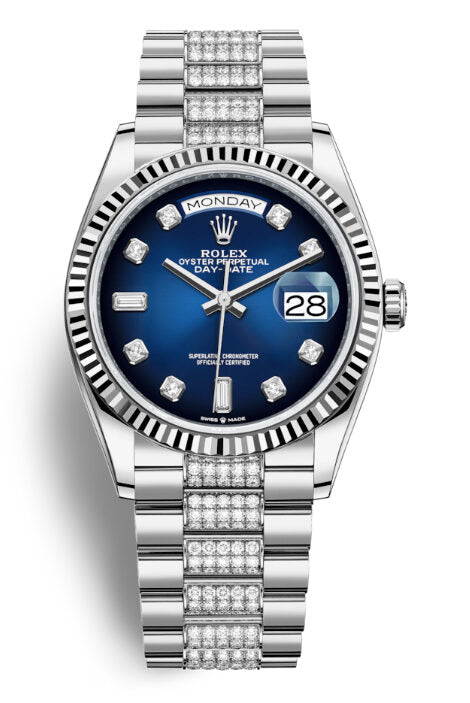 rolex presidential blue dial