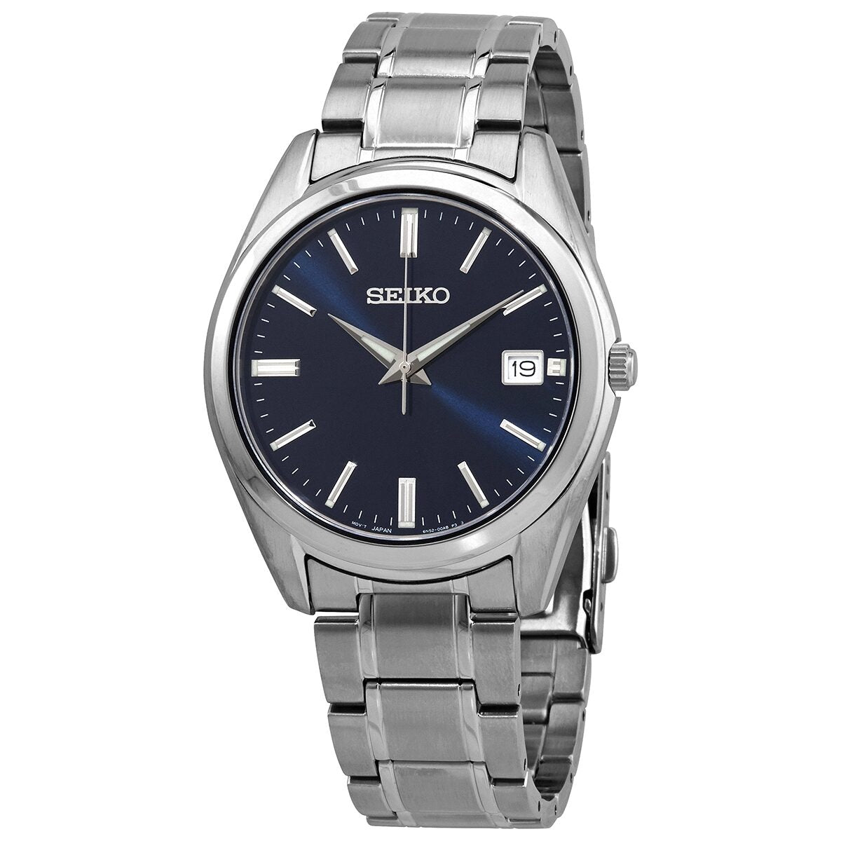 Seiko Classic Quartz Blue Dial Men's Watch SUR309P1 – Watches of America