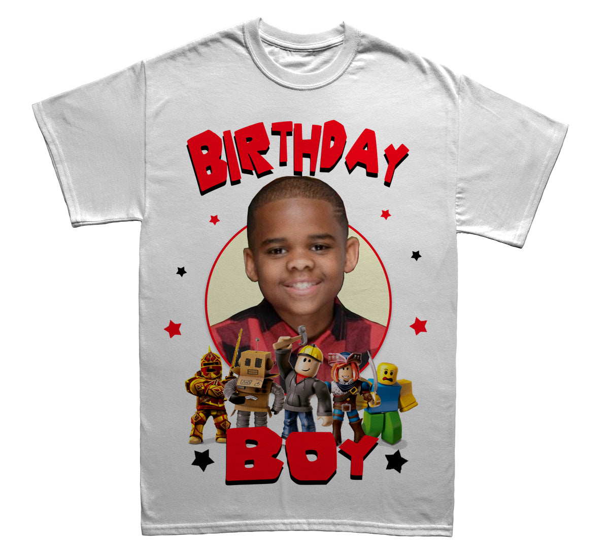 Custom Photo Birthday Shirt Roblox All Themes Available 30minutetees - roblox birthday shirt