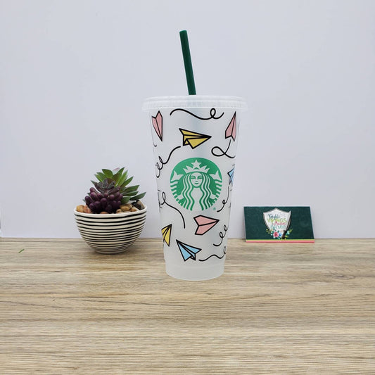 Pastel Balloon Animal Cup, Starbucks Cold Cup with Straw, Cold Cup Tum – B  Barry Nerdy