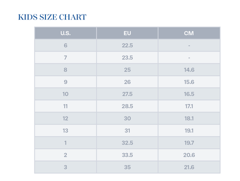Size chart – Keds Philippines