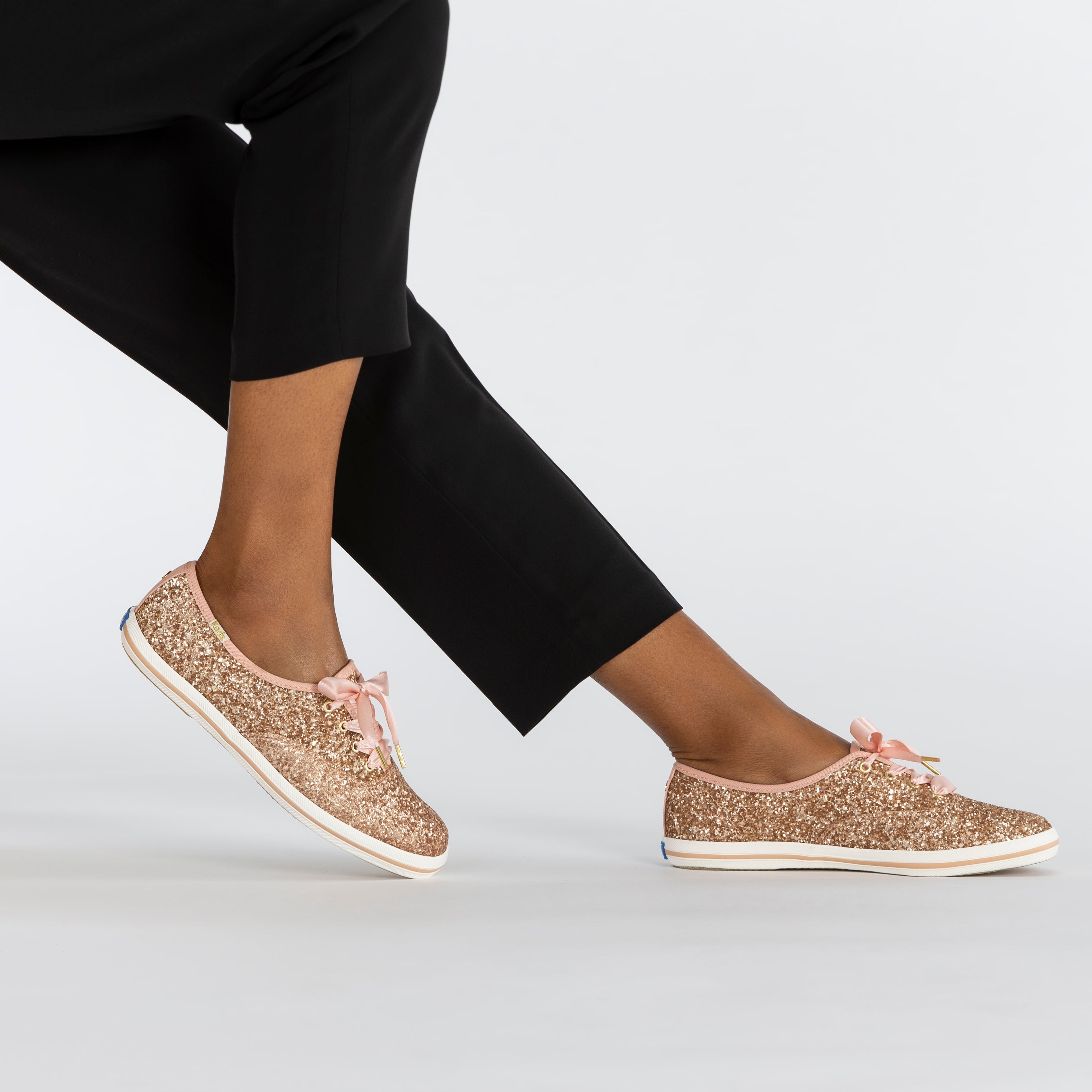 Women's Champion Kate Spade Glitter Rose Gold WF52991 – Keds Philippines