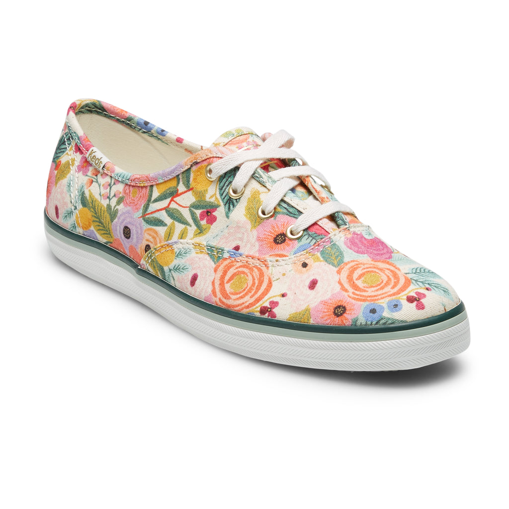 Keds x Rifle Paper Co. Women's Champion Aviary White/Blue (WF66621