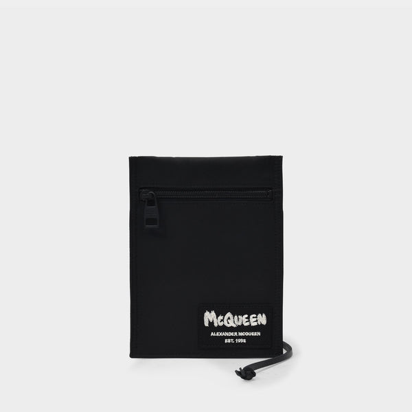 Tasche Umhängetasche aus schwarzem Polyesther