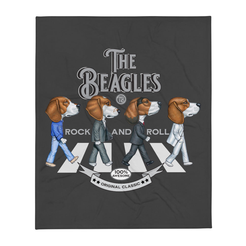 The Beagles Vintage Throw Blanket