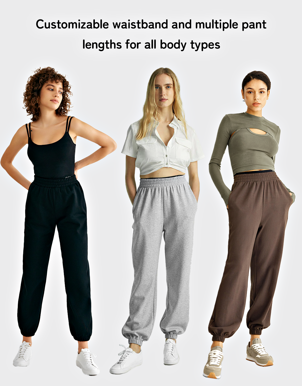 OGLmove-Double Waistband Sweatpant for Women