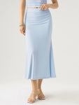 Eco-skinkiss2.0 Ruched Side Mermaid Maxi Skirt