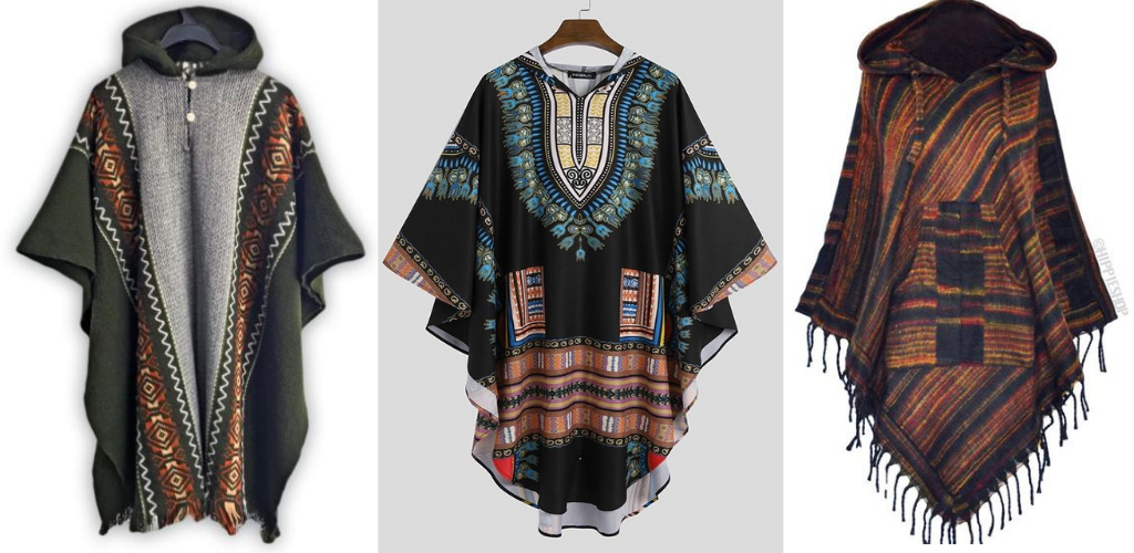 Poncho homme africain