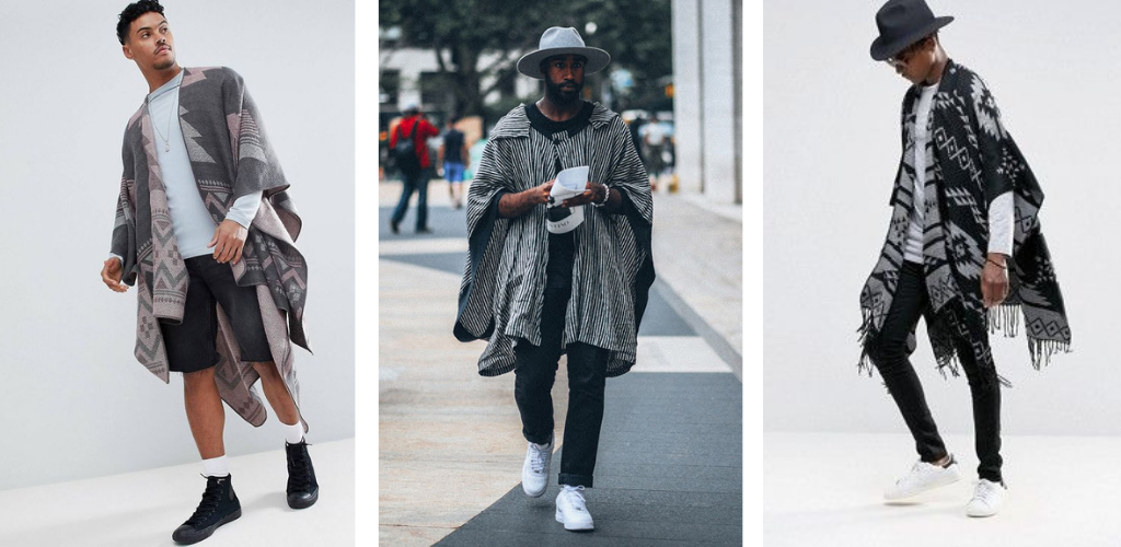 Poncho homme street style