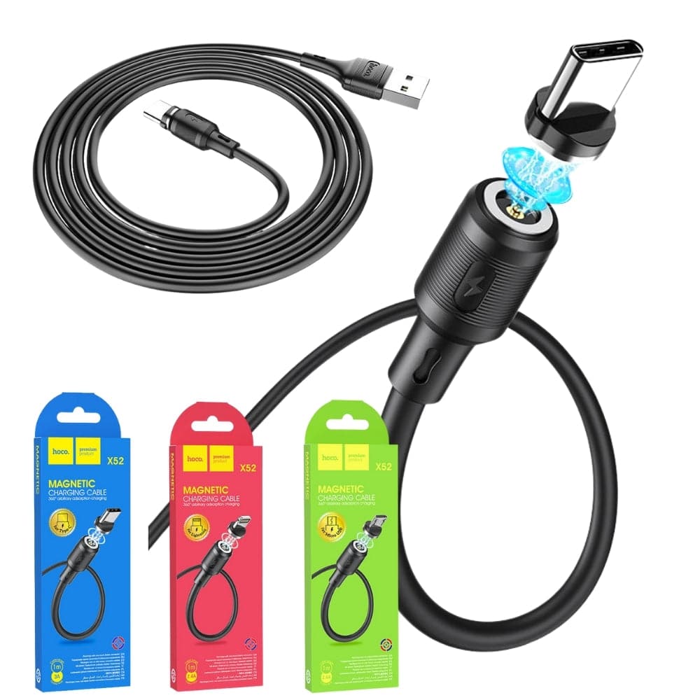 HOCO X52 Magnetic Magnet Suction Charging Cable (Lightning/Micro/Type C) |  Polar Tech Australia