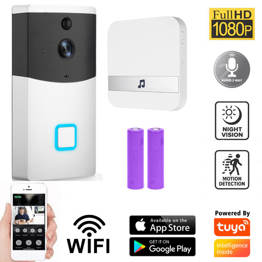 Tuya Video Doorbell Smart WiFi Night Vision and Two-Way Audio