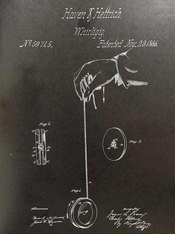 Dibujo de patente del yo-yo