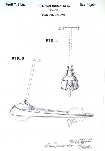 wee wheeler scooter drawing