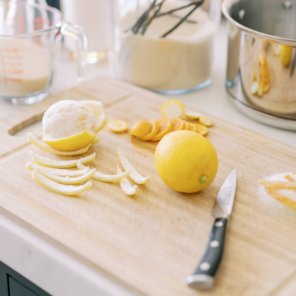 Creating Meyer lemon candy