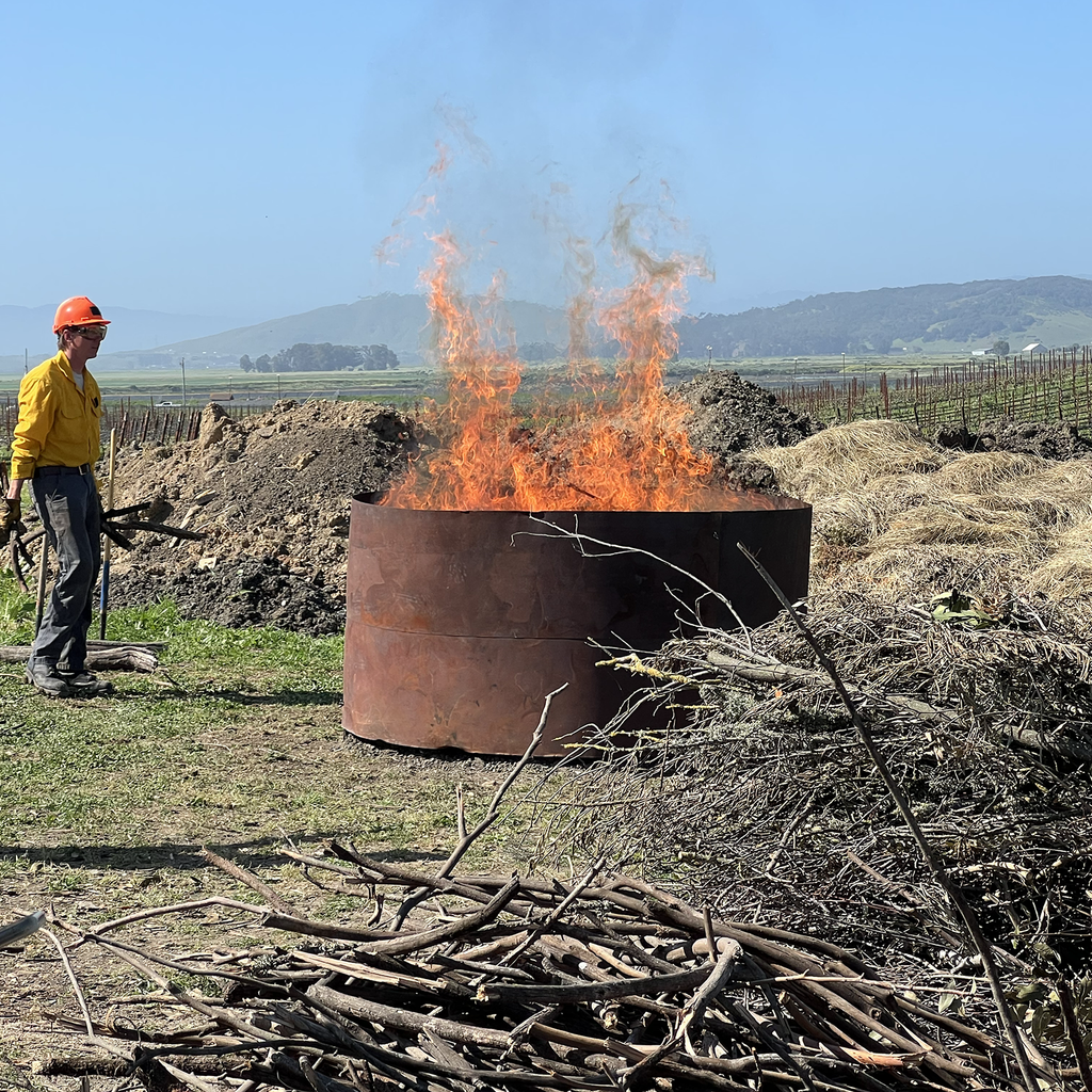 Sonoma Biochar - Burning vines for soil health