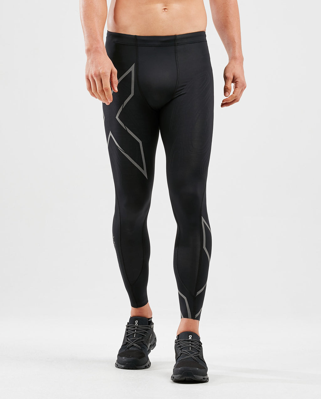 2XU MCSランコンプレッションタイツ MA5305B MサイズBLK/BRF-