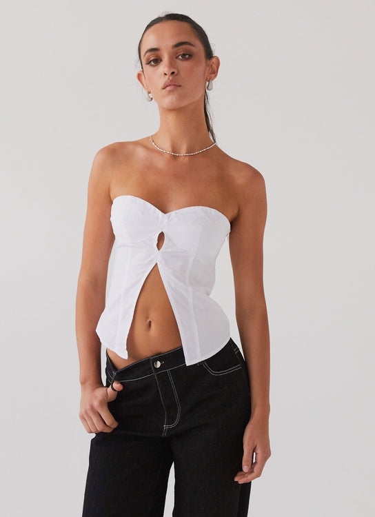 Skin Celaeno Organic Tube Top in Black